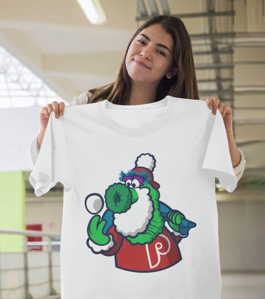 Philadelphia Phillies Merry Xmas 2024 with the Phanatic Holiday Spirit T-Shirt