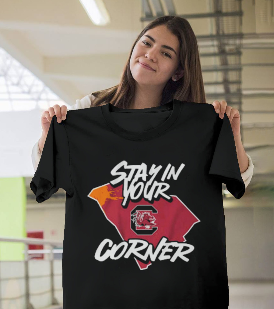 South Carolina Gamecocks Stay in Your Corner Football Iconic T-Shirt