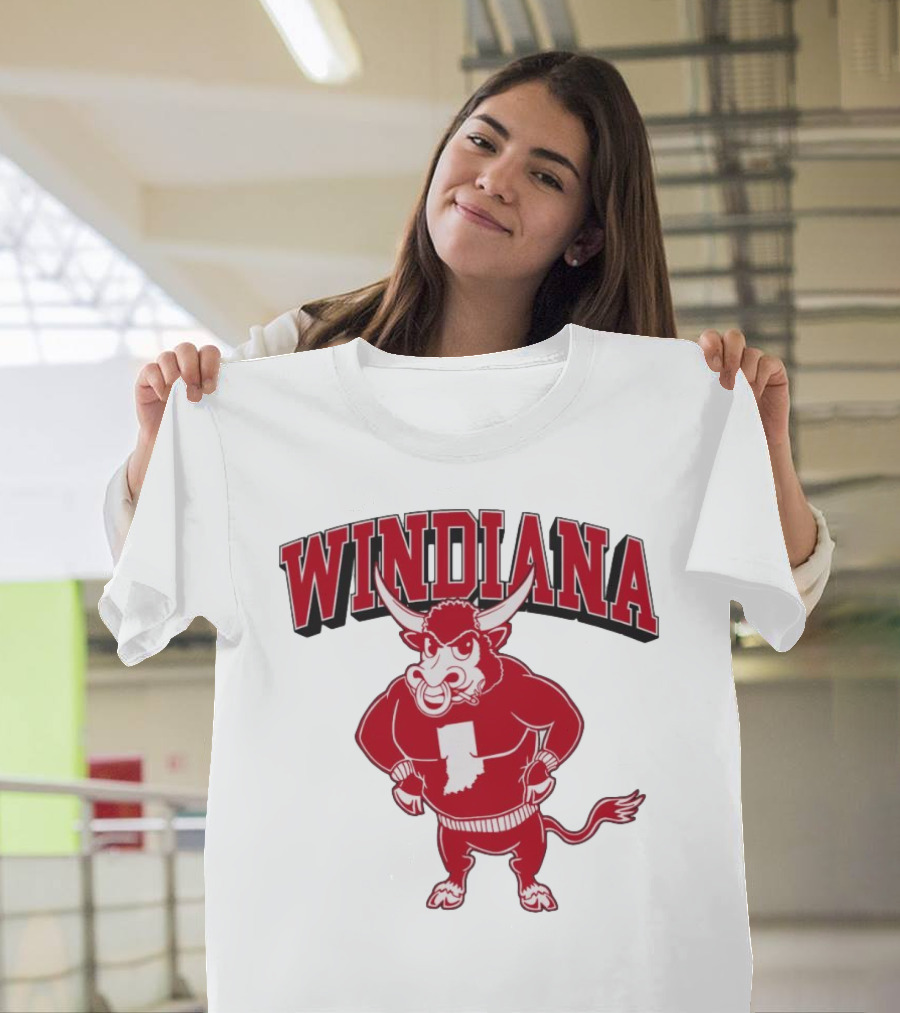 Windiana Indiana Hoosiers Football Bull Mascot T-Shirt