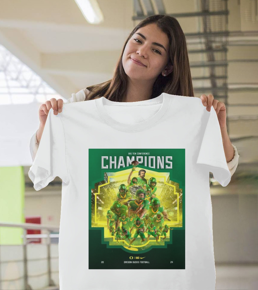 Oregon Ducks Football Big Ten Conference Champions T-Shirt