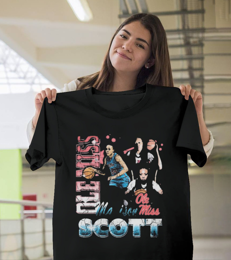 Ole Miss Rebels Madison Scott 90s Basketball T-Shirt