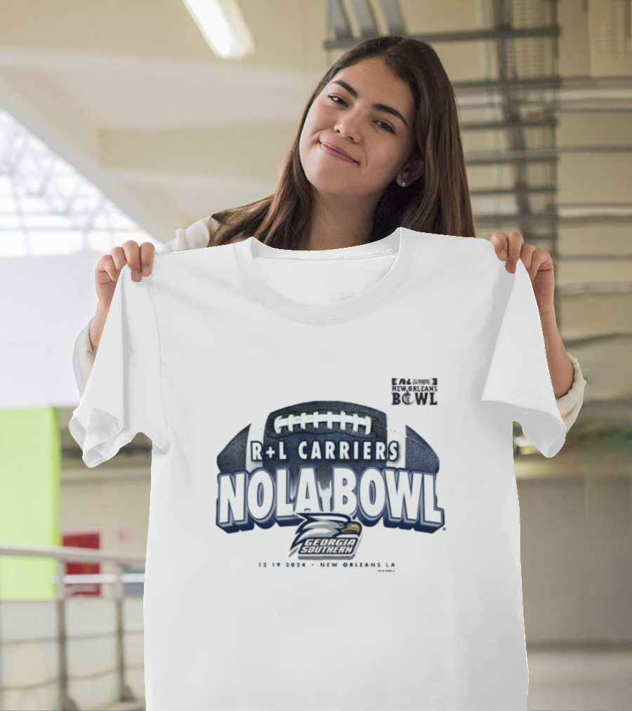 Georgia Southern Eagles 2024 R+L Carriers Nola Bowl New Orleans LA December 19 T-Shirt