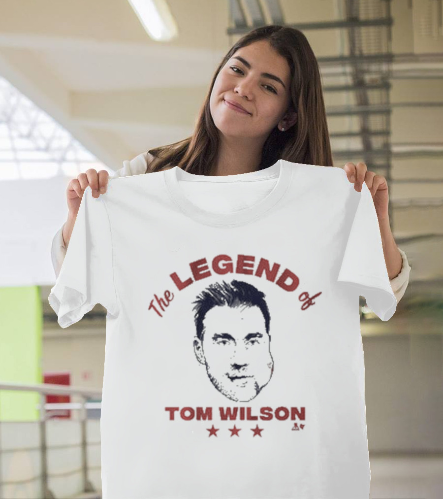 The Legend of Tom Wilson with Stars and Illustrated T-Shirt