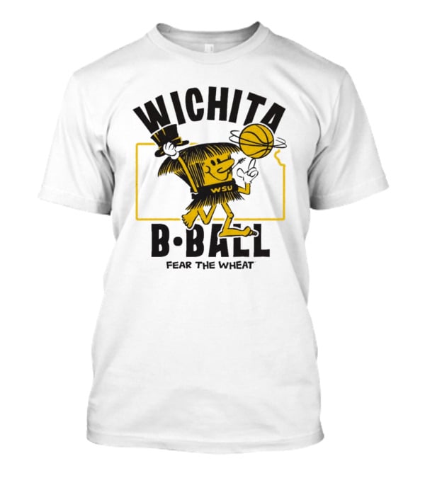 Wichita B-Ball Fear The Wheat WSU Vintage T-Shirt