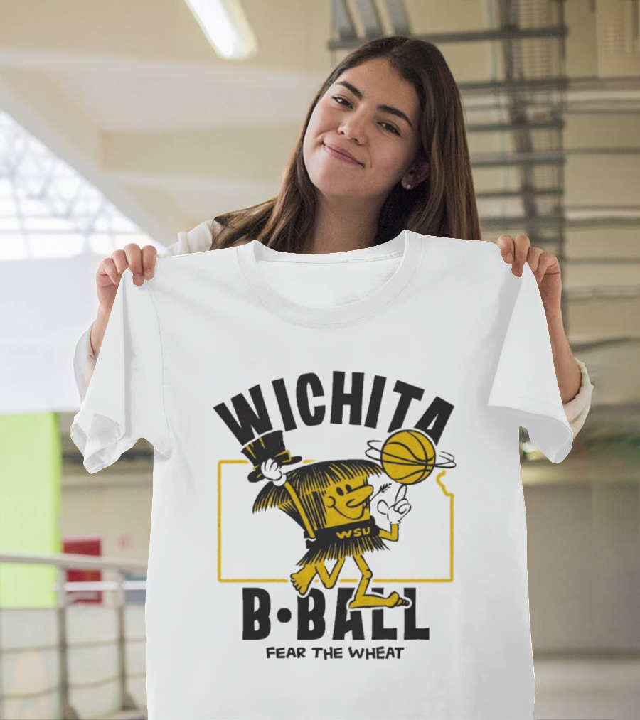 Wichita B-Ball Fear The Wheat WSU Vintage T-Shirt
