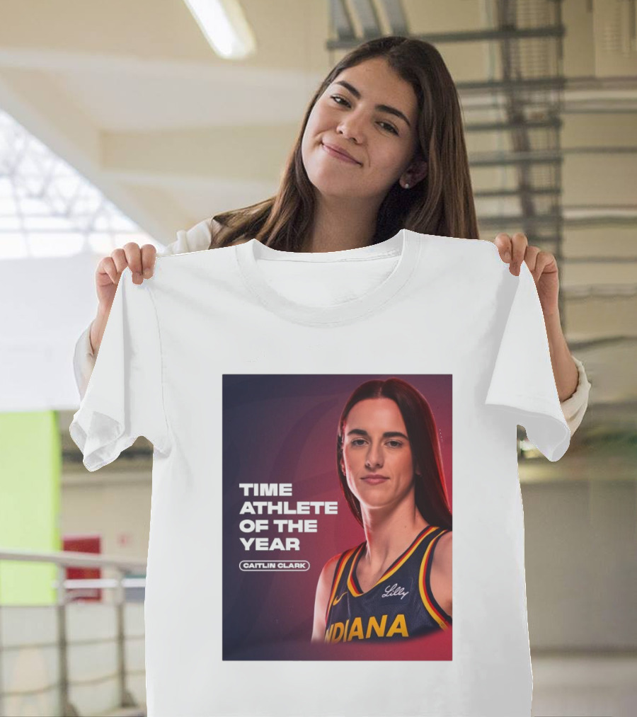 Caitlin Clark Indiana Fever WNBA Time Athlete of the Year T-Shirt