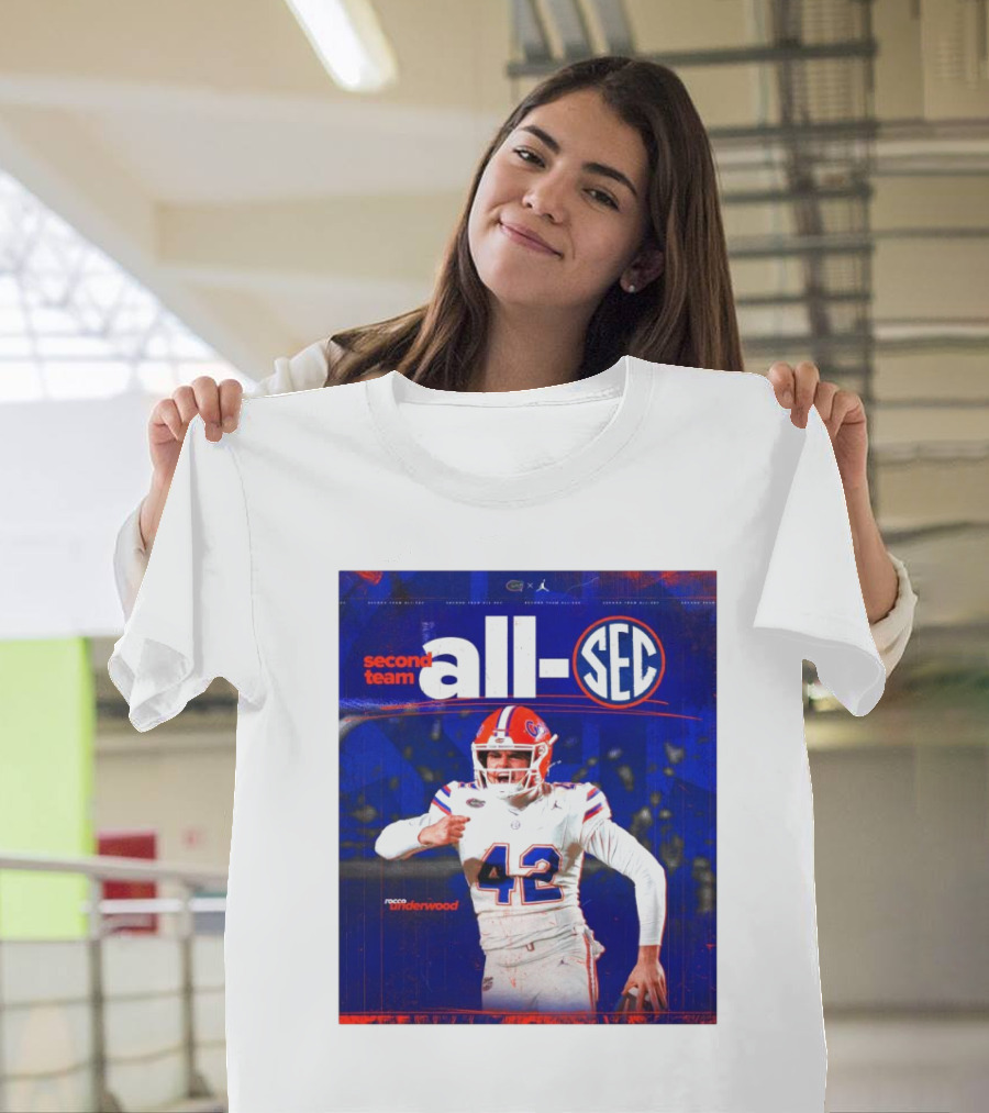 Florida Gators Second Team All-SEC Rocco Underwood T-Shirt