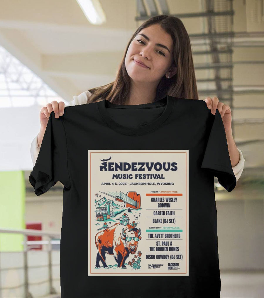 Rendezvous Music Festival April 4-5 2025 Jackson Hole Wyoming Charles Wesley Godwin Carter Faith Blake DJ Set Avett Brothers St. Paul Broken Bones Dis