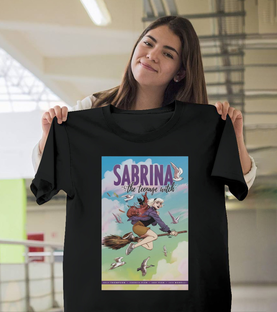 Sabrina The Teenage Witch Kelly Thompson Veronica Fish Andy Fish Jack Morelli Comic Cover Flying Adventure T-Shirt