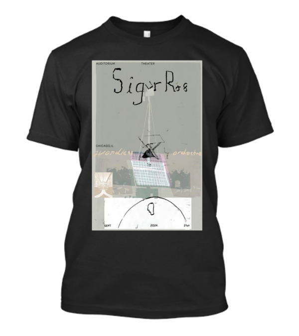Sigur Rós Wonderous Orchestra Sept 21 2024 Auditorium Theatre Chicago IL Tour T-Shirt