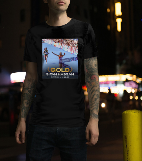 Sifan Hassan Gold Marathon Paris 2024 Olympics 2:22:55 T-Shirt