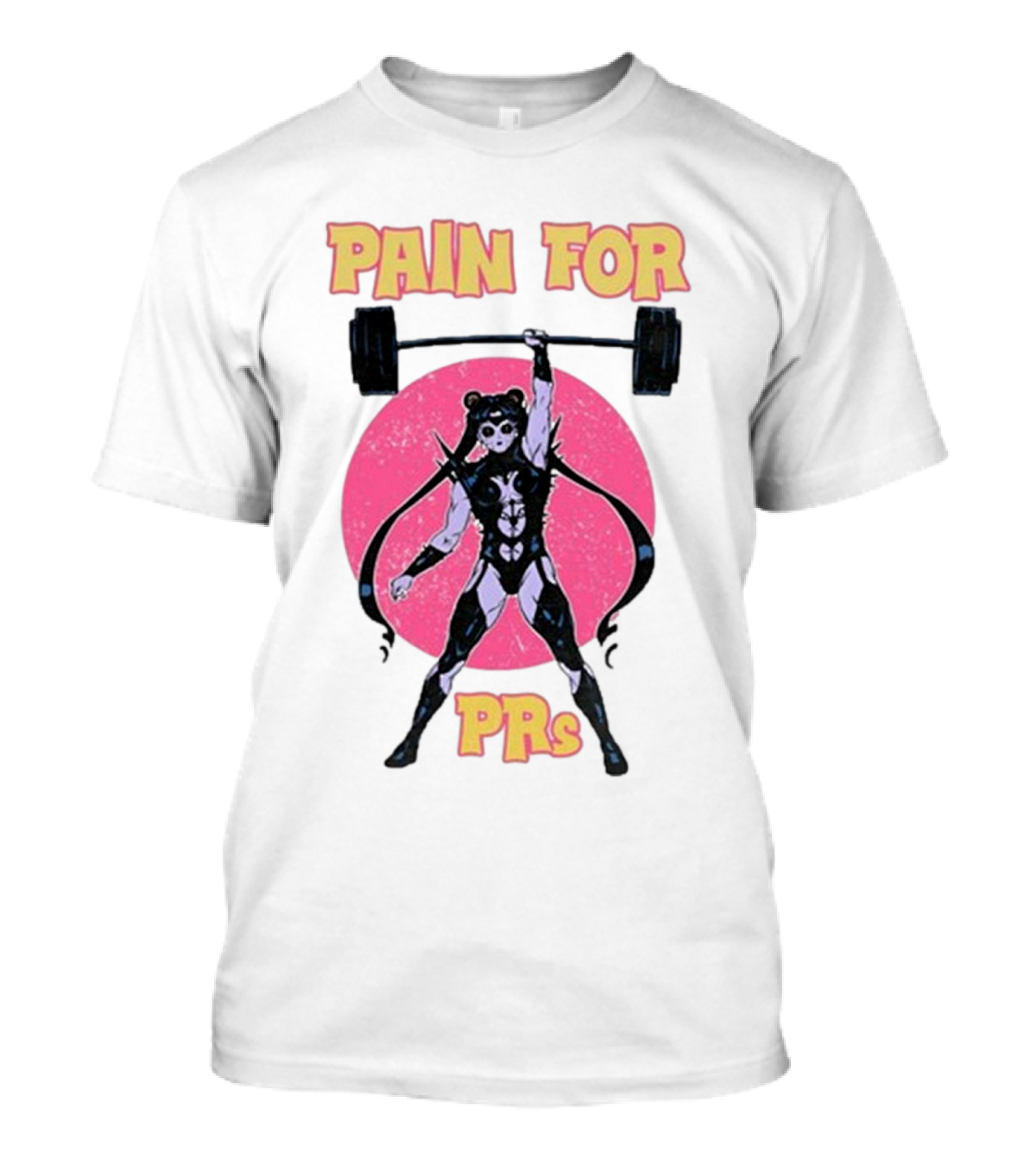 Pain For PRs Weightlifting Warrior With Barbell T-Shirt