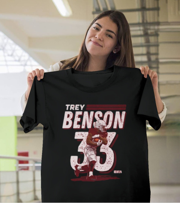 Trey Benson NFLPA #33 Vintage Arizona Cardinals T-Shirt