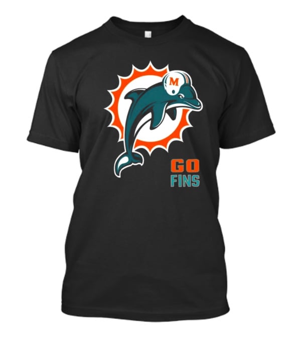Golf X Dolphins Go Fins M Helmet T-Shirt