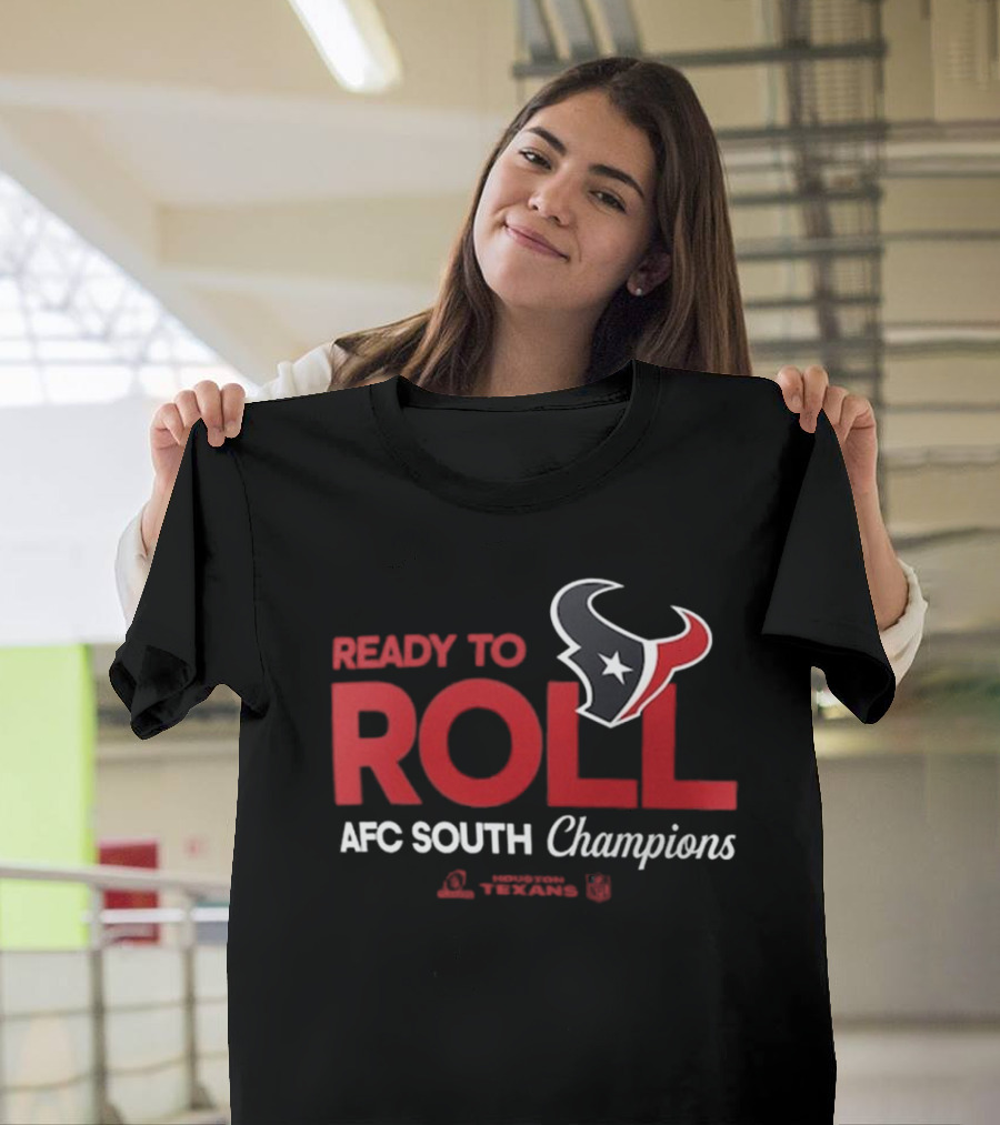 Houston Texans Ready To Roll 2024 AFC South Champions Playoffs Locker Room T-Shirt