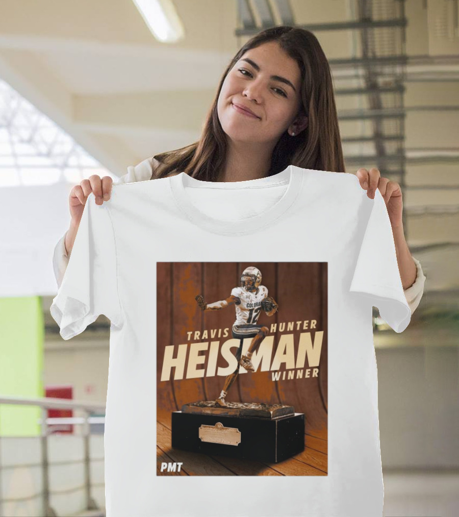Travis Hunter Heisman Winner 2024 Colorado Buffaloes PMT T-Shirt