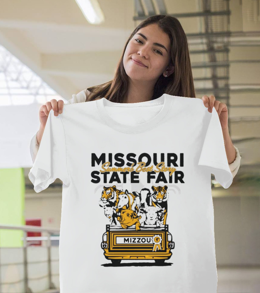 Missouri State Fair Mizzou Summers Best Story Truck With Animals T-Shirt