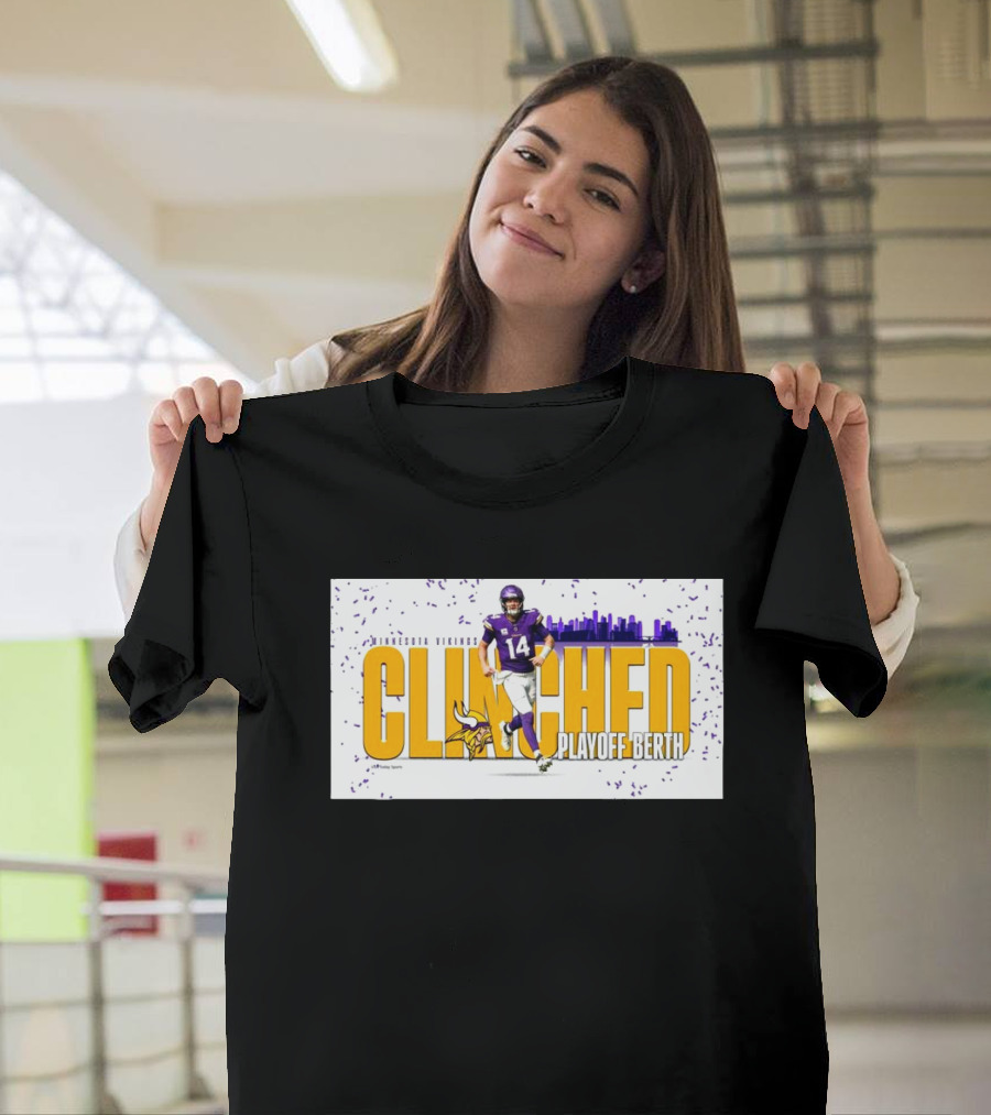 Minnesota Vikings Clinched Playoff Berth Week 15 Matchup Against Chicago Bears T-Shirt