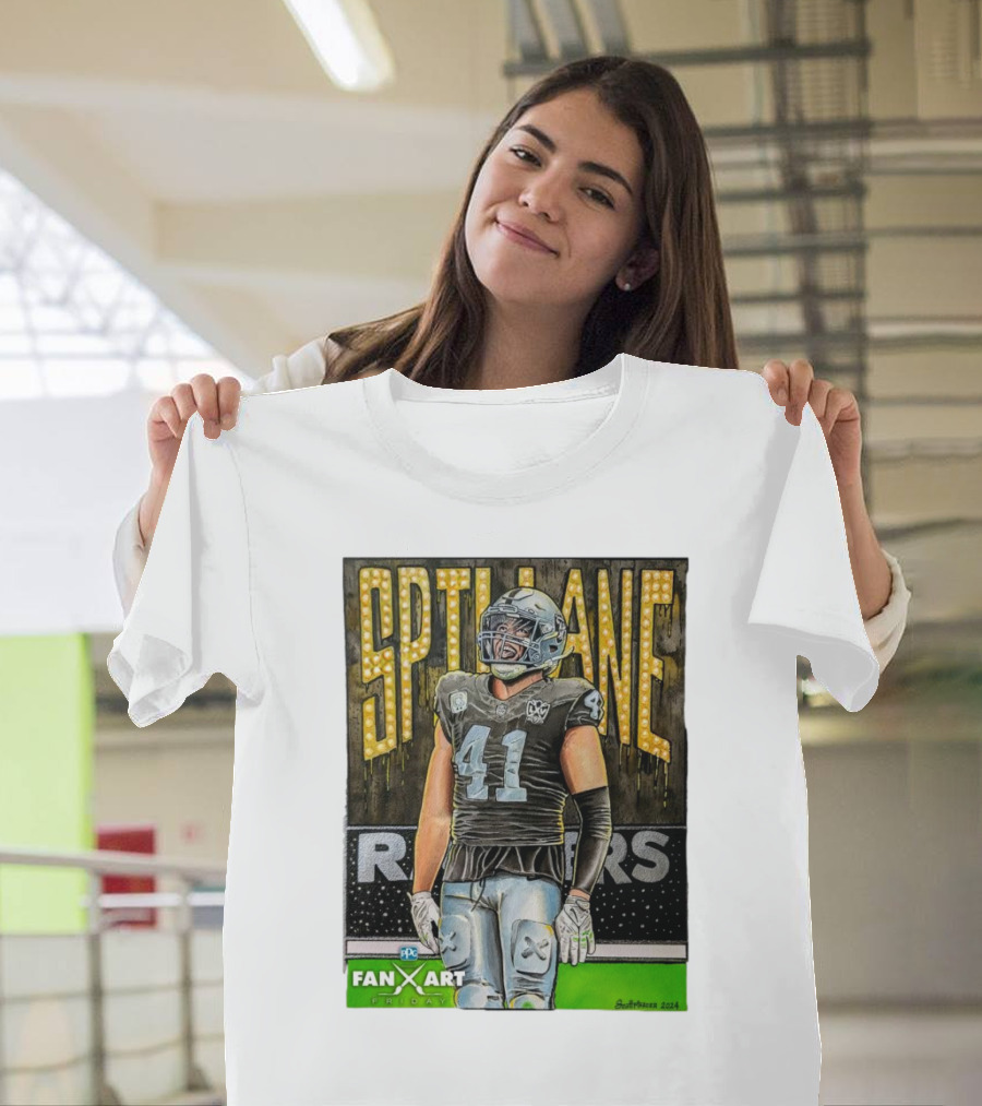 Las Vegas Raiders Spillane 41 Fan Art Friday T-Shirt