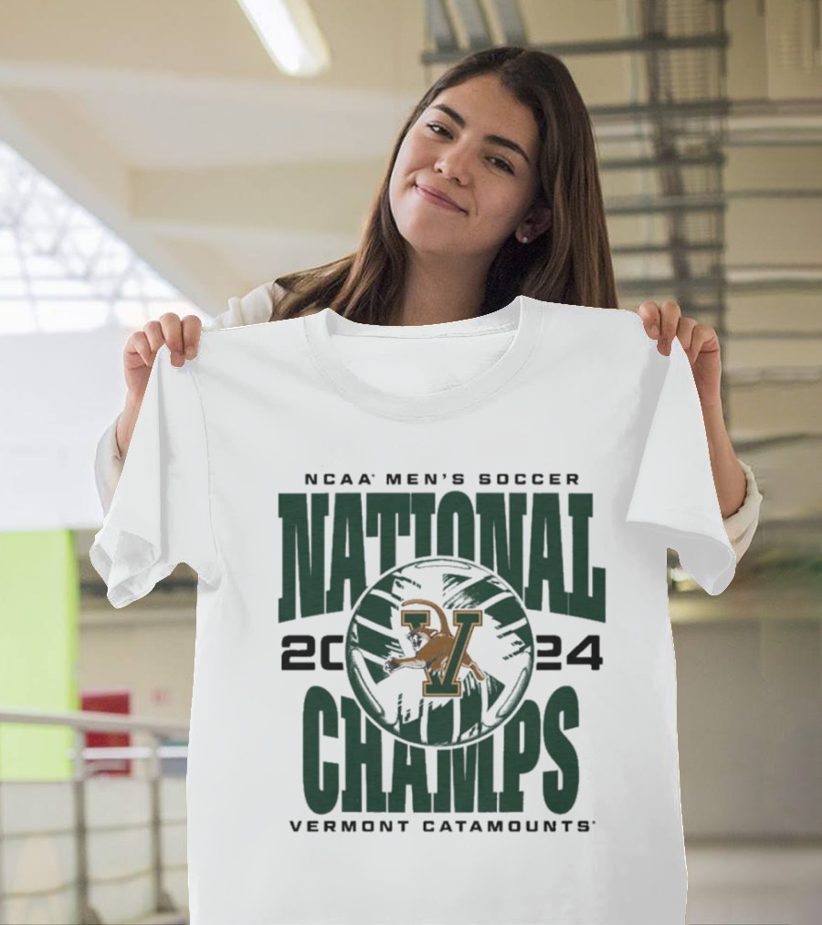 NCAA Men’s Soccer 2024 National Champs Vermont Catamounts T-Shirt