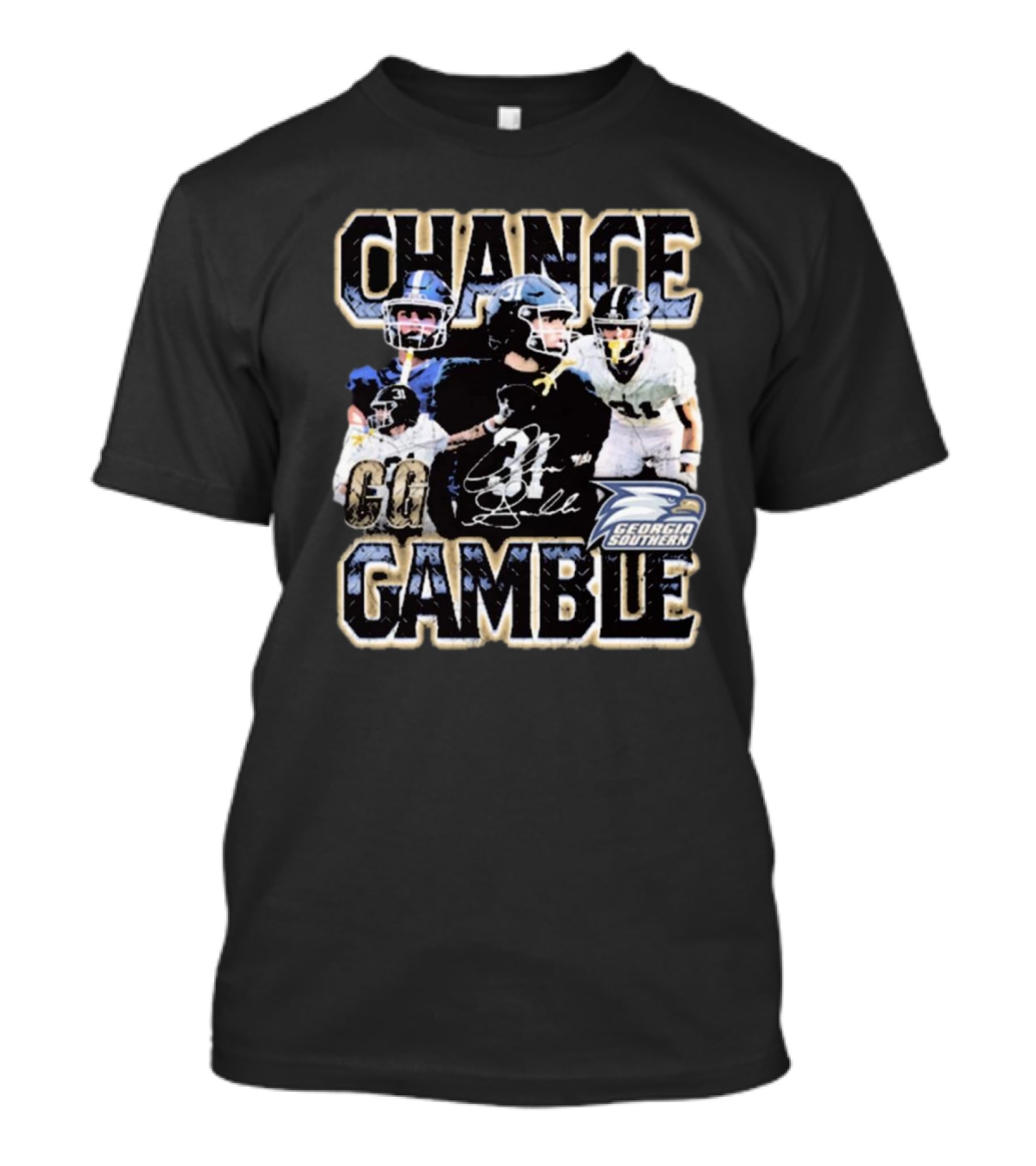 Chance Gamble Georgia Southern Eagles Football Go Signature 90s T-Shirt