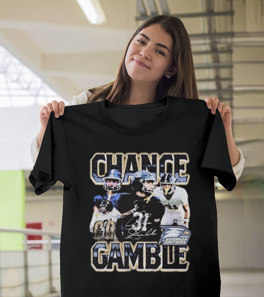 Chance Gamble Georgia Southern Eagles Football Go Signature 90s T-Shirt