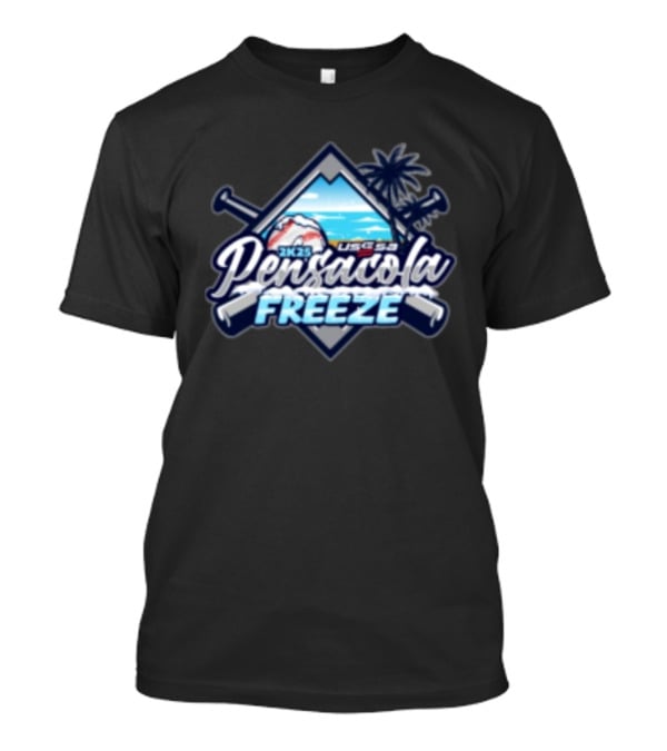 Pensacola Freeze 2K25 USSSA Feb 15-16 Snowy Baseball Mountain Palm Tree Event T-Shirt