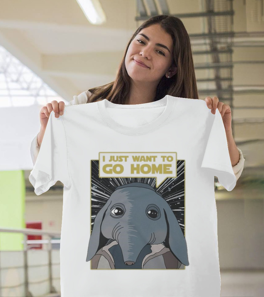 Nerd Riot I Just Want to Go Home Alien Creature T-Shirt