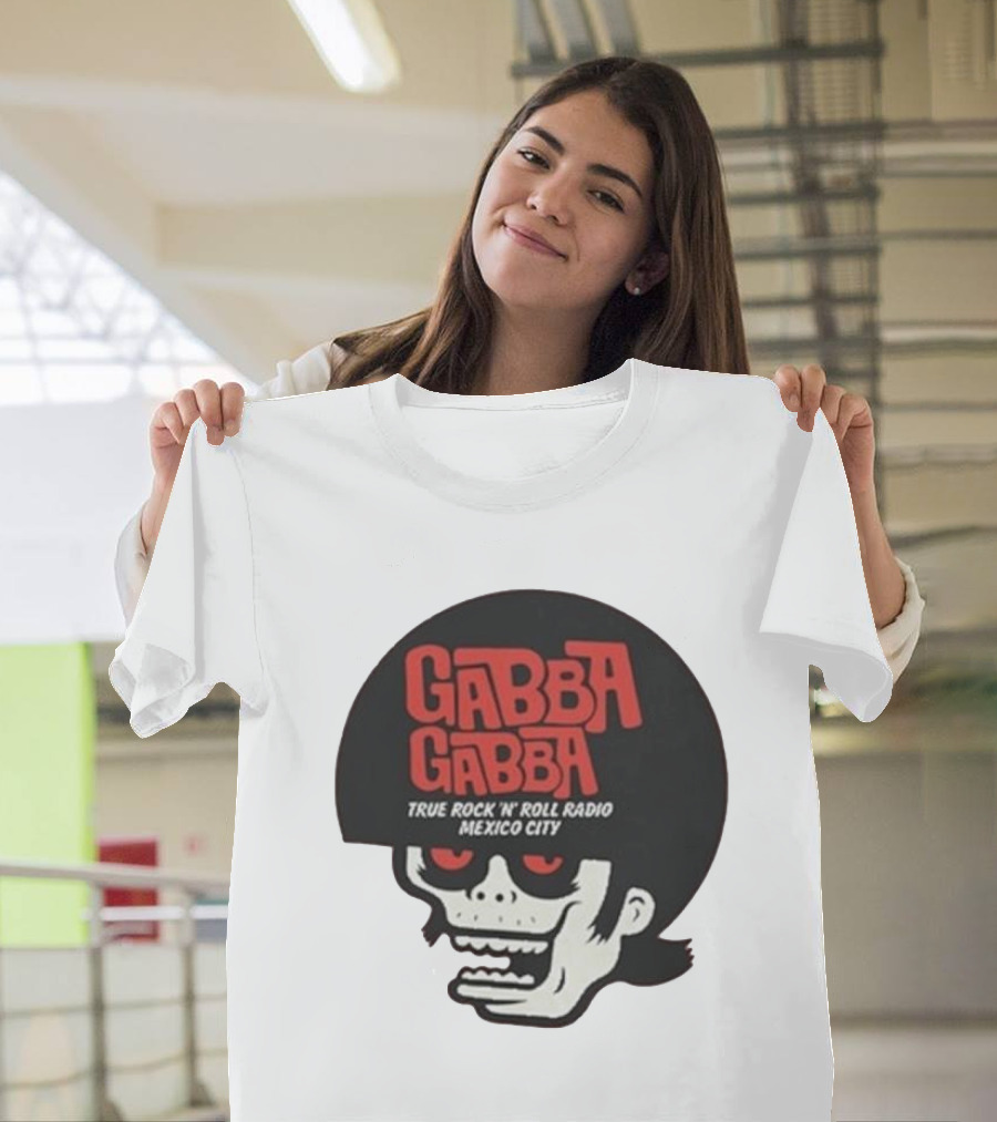 GABBA GABBA True Rock 'n' Roll Radio Mexico City Skull T-Shirt