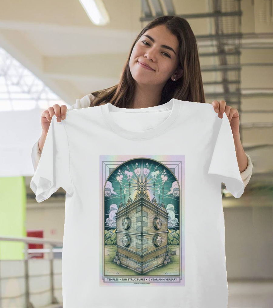 Temples Sun Structures 10 Year Anniversary Celestial T-Shirt