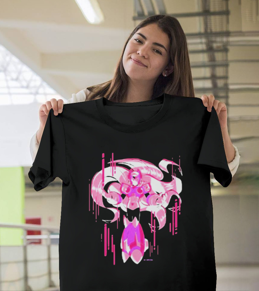 Mega Man Zero Awakened Pink Heroic Armor T-Shirt
