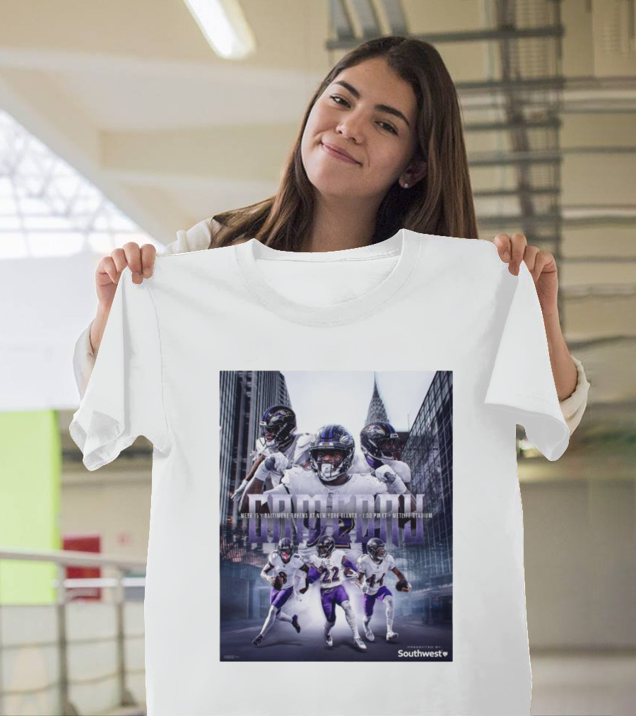 Week 15 MetLife Showdown: Baltimore Ravens vs. New York Giants 2024 with Southwest T-Shirt