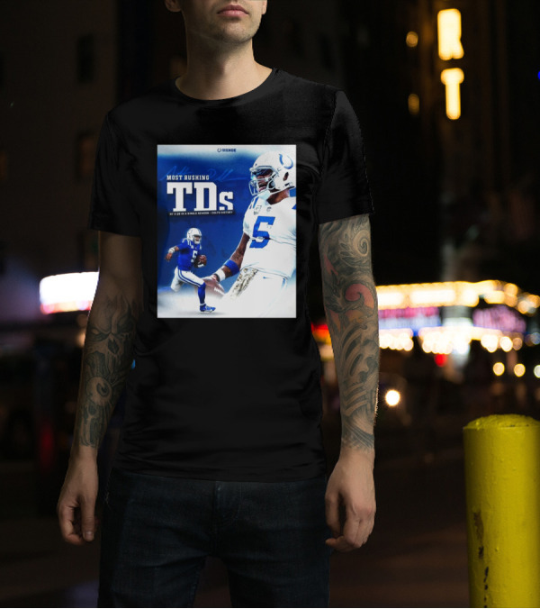 Anthony Richardson Most Rushing TDs By A QB In A Single Season Colts History T-Shirt