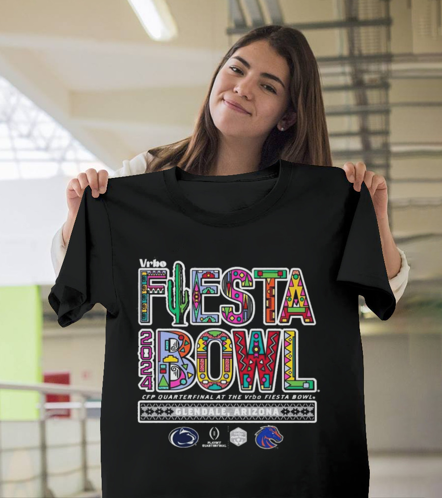 Vrbo Fiesta Bowl 2024 CFP Quarterfinal Glendale Arizona Penn State Vs Boise State T-Shirt