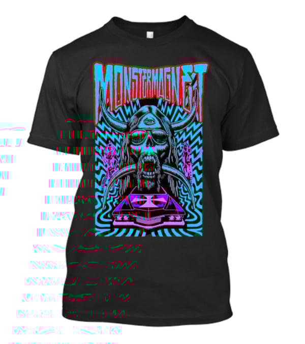 Monster Magnet Vampiric Psychedelic Skull And Car T-Shirt