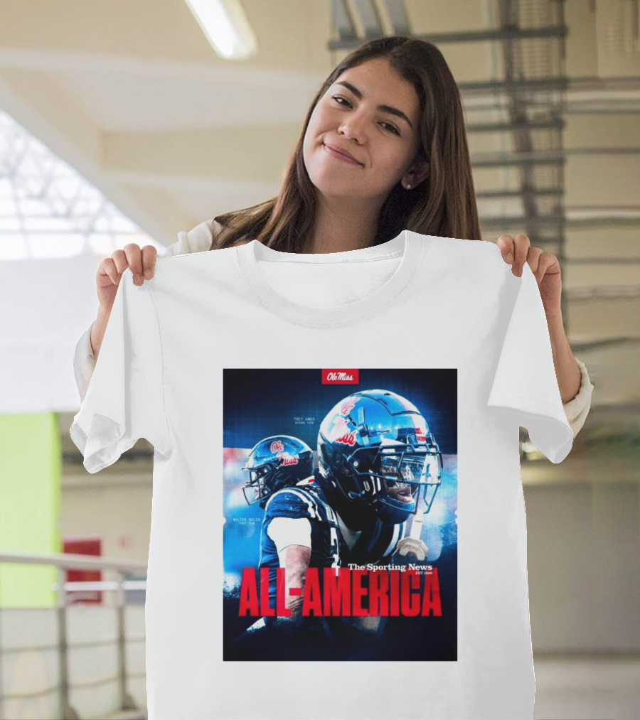 Ole Miss Rebels All-America Honors The Sporting News Football Spotlight T-Shirt