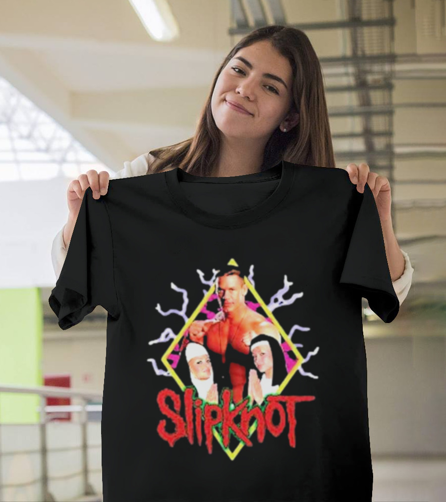 Slipknot John Cena Wrestling Nuns Iconic Mashup T-Shirt