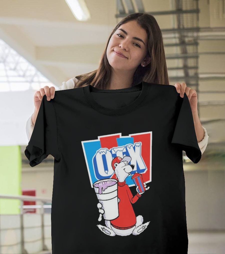 Otx Boyz So Icee Polar Bear Double Cup Red Blue White T-Shirt