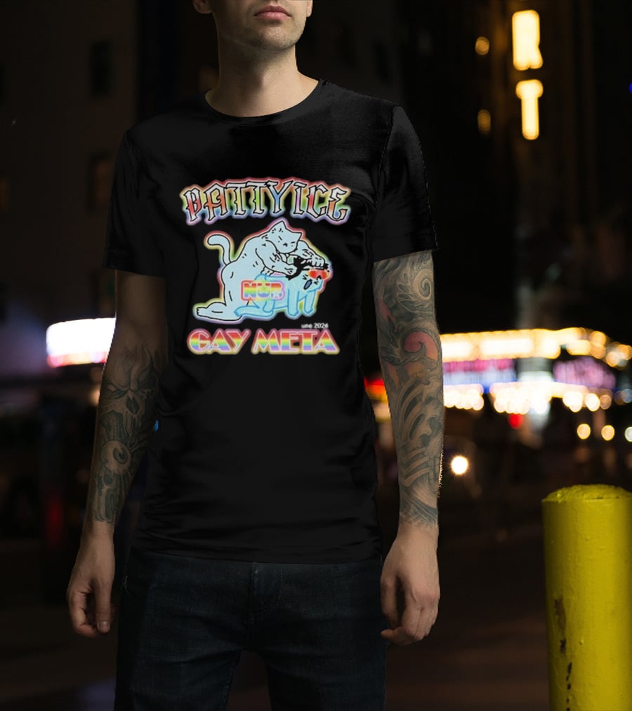 Patty Ice Cat Duo NQB Gay Meta T-Shirt