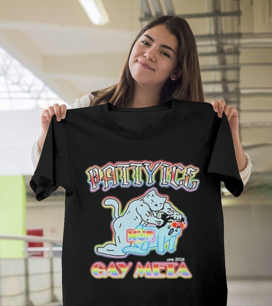 Patty Ice Cat Duo NQB Gay Meta T-Shirt