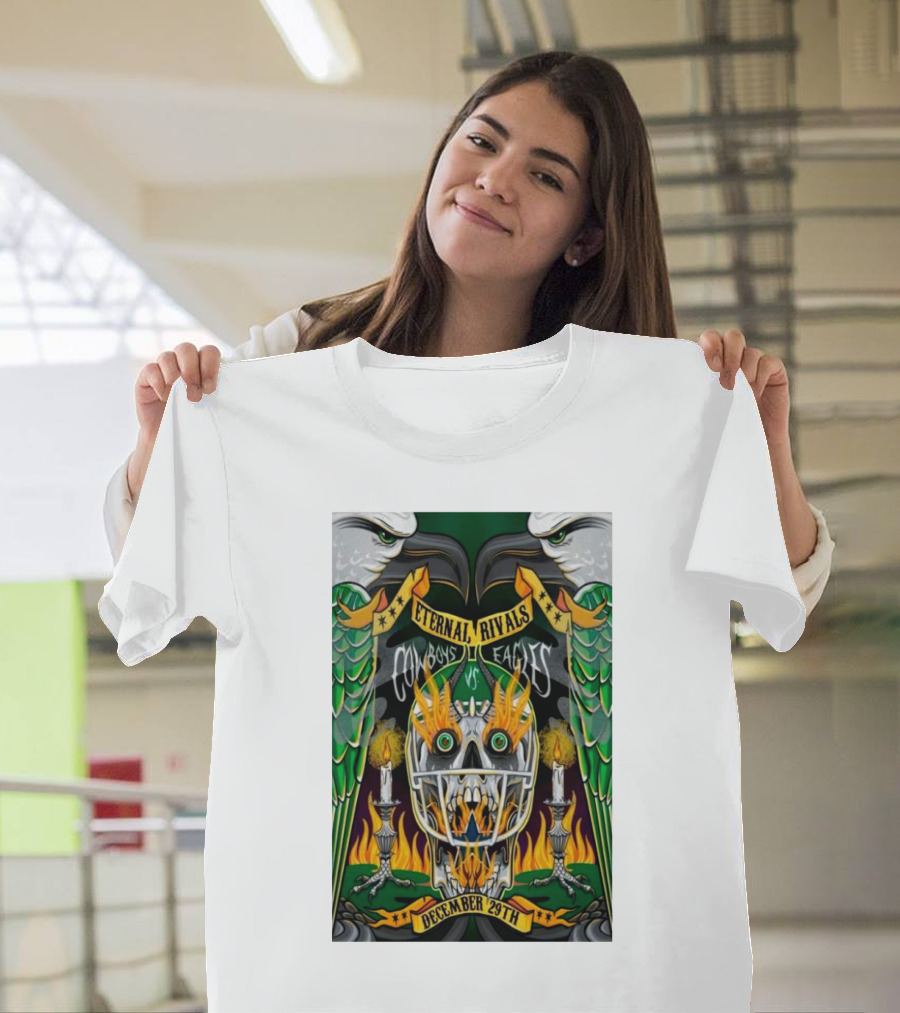 Eternal Rivals Cowboy Vs Eagles December 29th 2024 Lincoln Financial Field Philadelphia PA T-Shirt