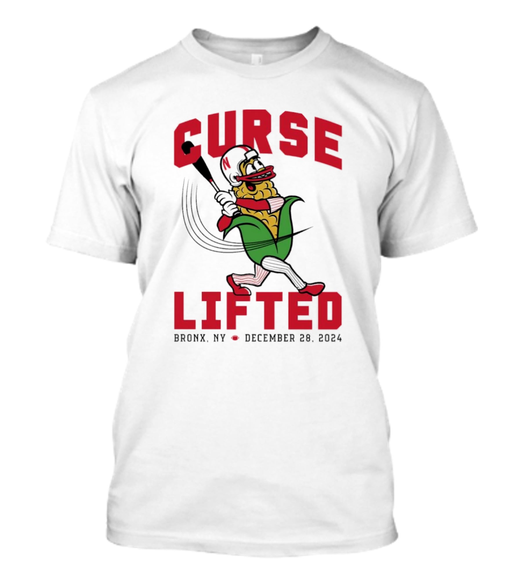 Curse Lifted Nebraska Cornhuskers Bronx NY December 28 T-Shirt