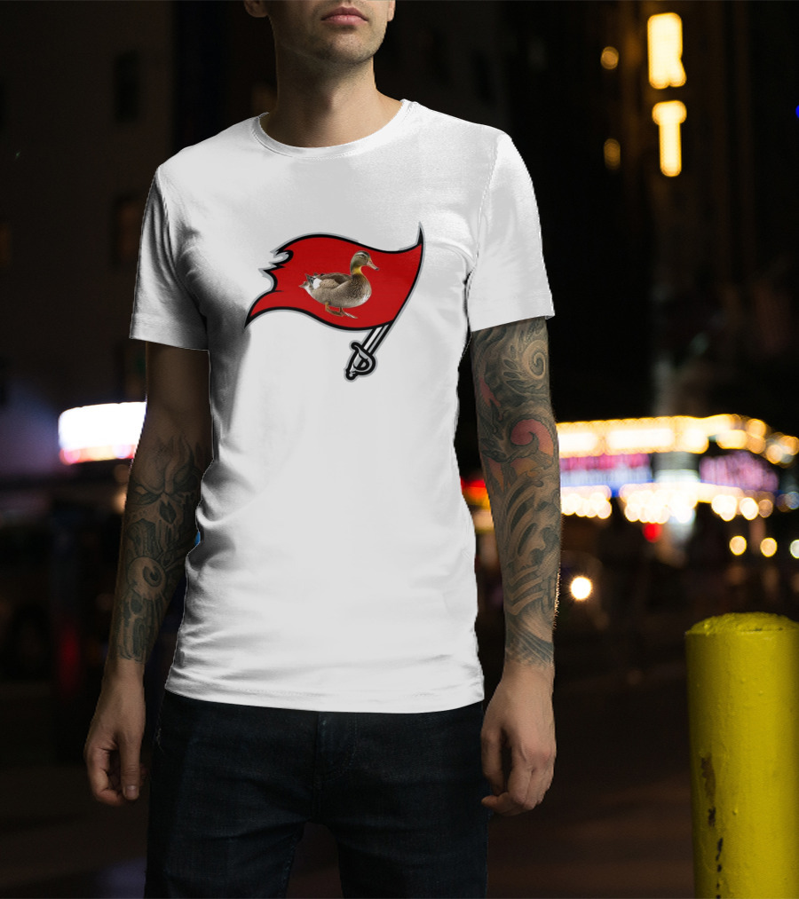 Tampa Bay Duckaneers New Buccaneers Parody Logo Flag T-Shirt