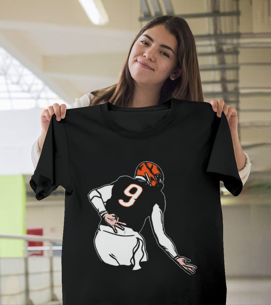 Oe Burrow Griddy Number 9 Cincinnati Bengals NFL Player T-Shirt