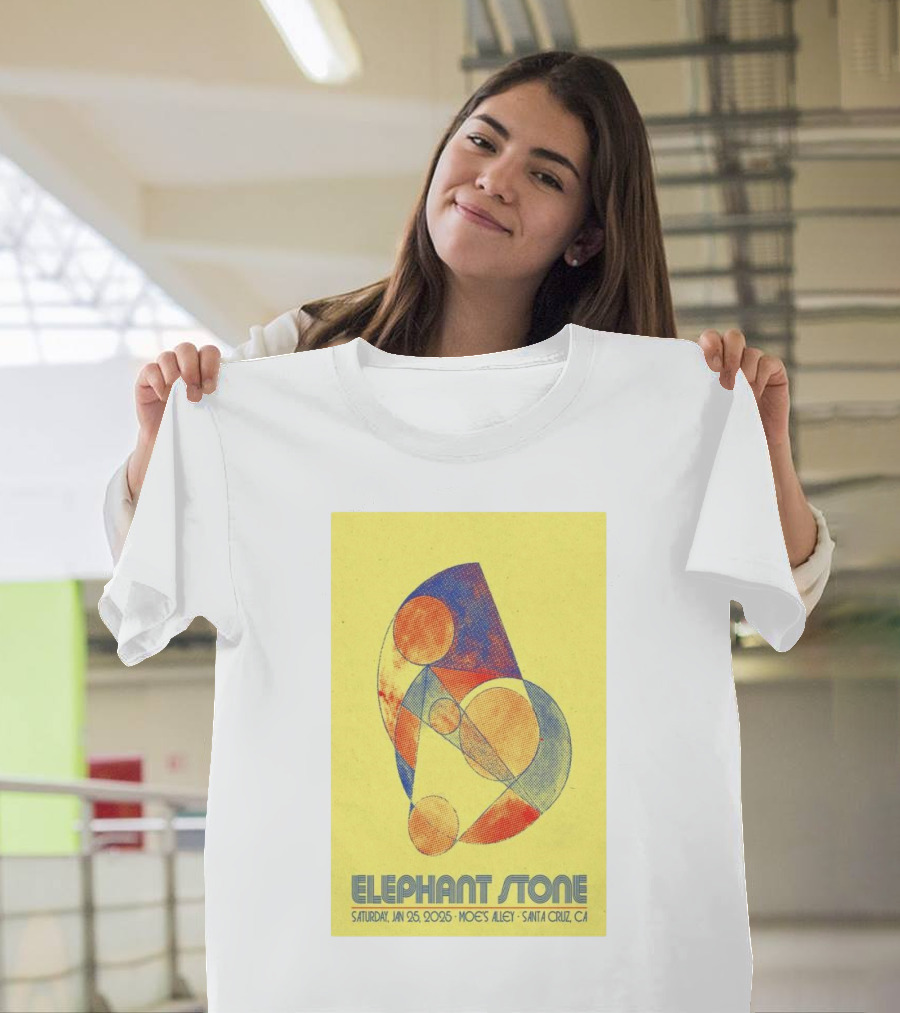 Elephant Stone Saturday January 25 2025 Moe's Alley Santa Cruz CA T-Shirt