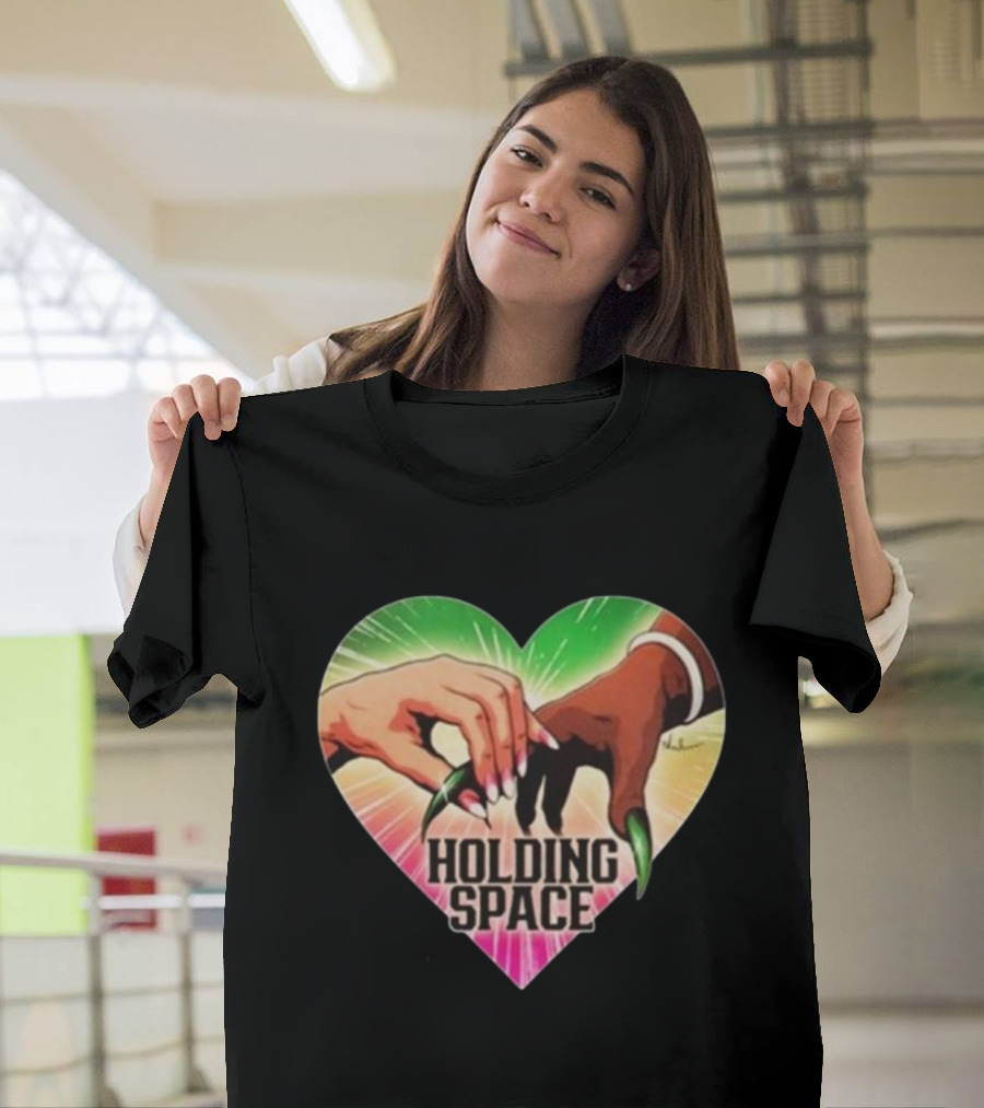 Holding Space Heart Hands Symbol Unity T-Shirt