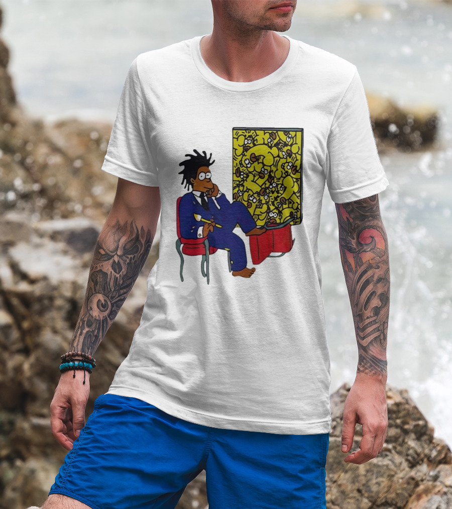 Jay Z Simpson Basquiat-Inspired Simpsons Mashup T-Shirt