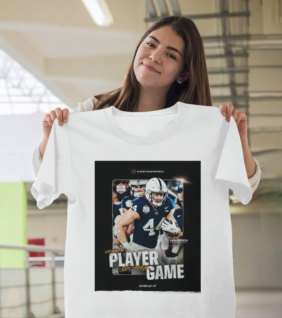 Tyler Warren Offensive Player of the Game College Football Playoff Quarterfinals Penn State University T-Shirt