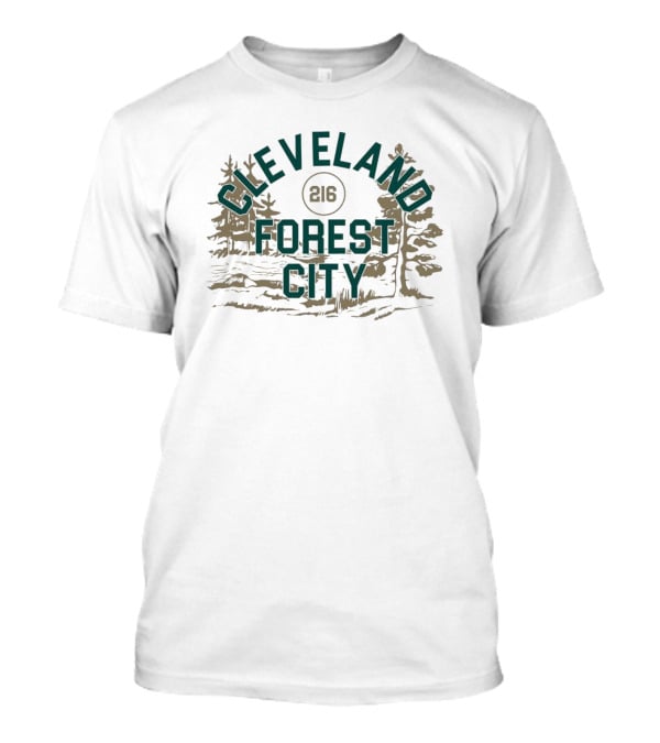 Cleveland Forest City 216 Nature Scene T-Shirt