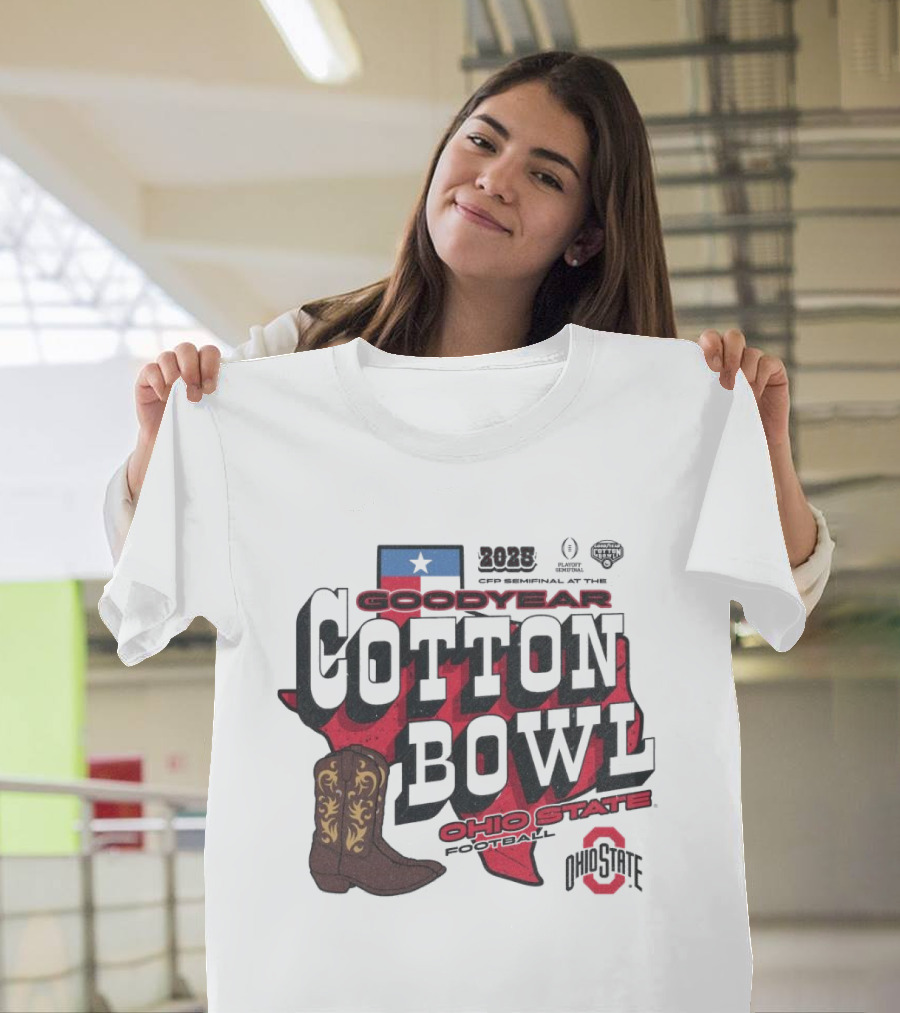 Ohio State Buckeyes 2025 Goodyear Cotton Bowl CFP Semifinal Football Vintage T-Shirt